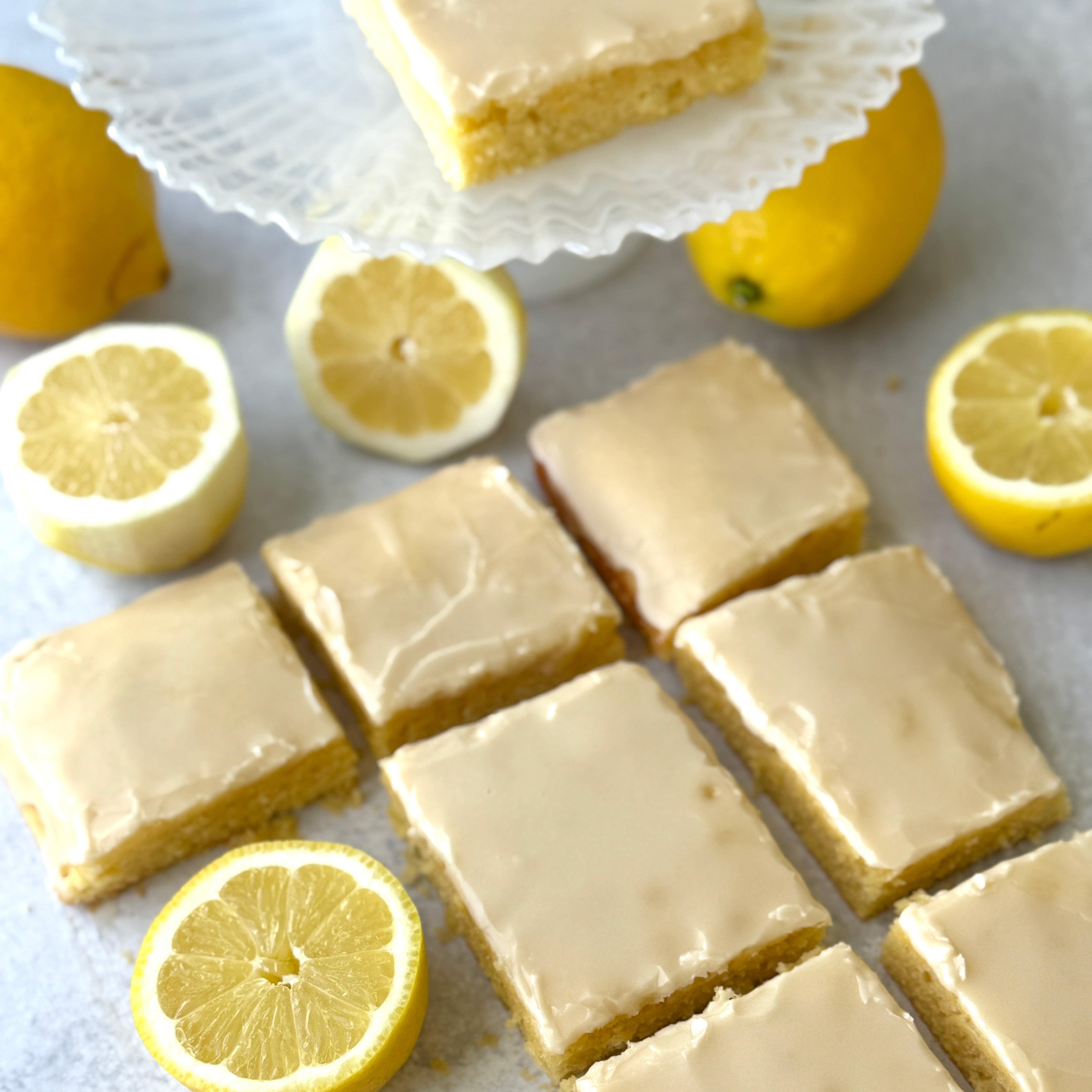 Lemon Blondie Bars: Like Sunshine, But Baked into a Chewy Square