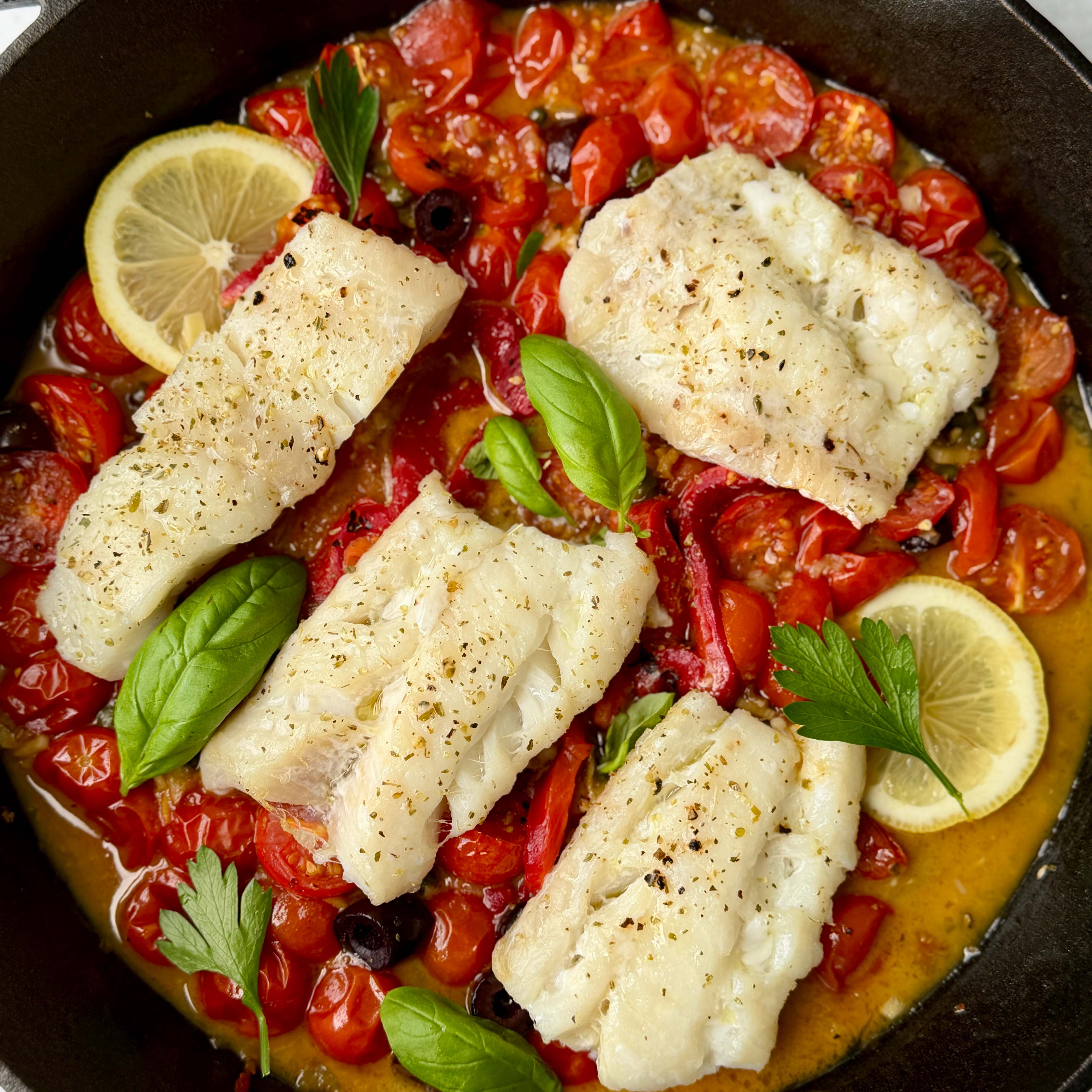Feed Your Soul Mediterranean Baked Cod