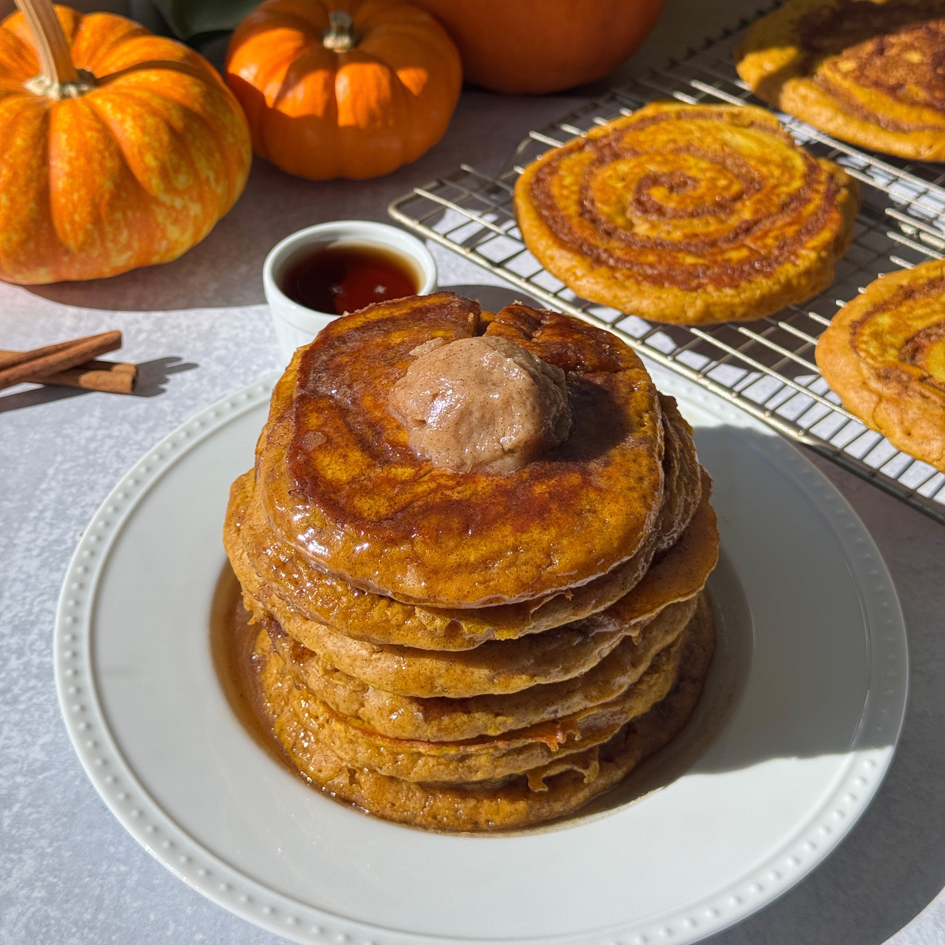 Pumpkin Cinnamon Swirl Pancakes: Fall Breakfast Magic