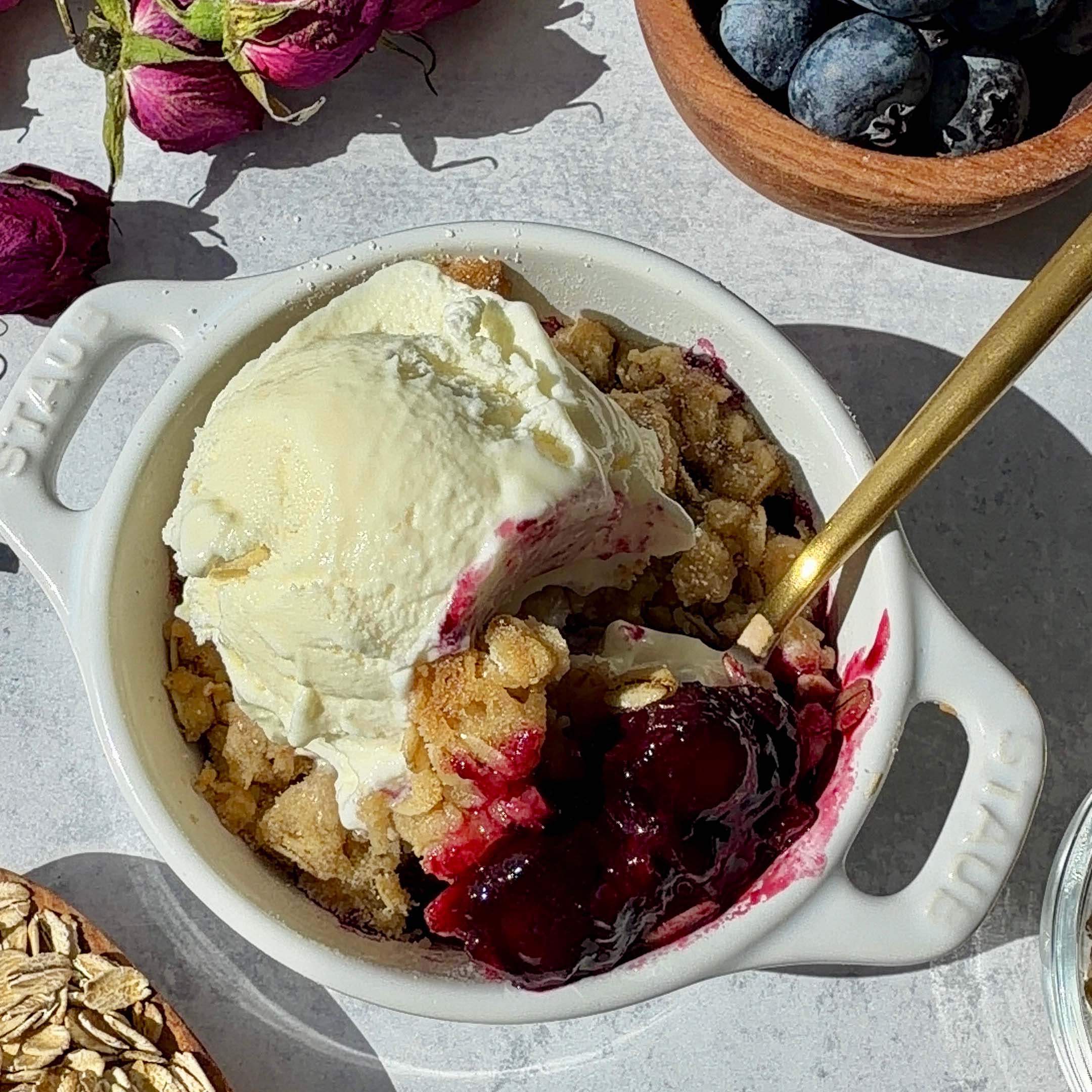 Feed Your Soul Single Serve Blueberry Crisp